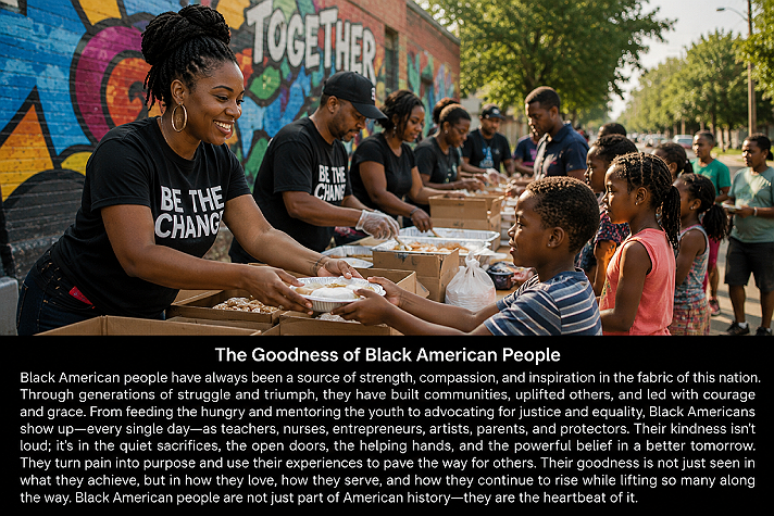 The Goodness of Black American People Black American people have always been a source of...